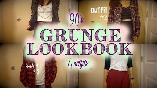 90's Grunge Lookbook (4 outfits looks)