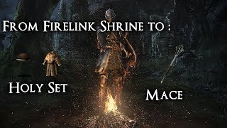 Priest Set and Mace Location [From Firelink Shrine] - DS Remastered