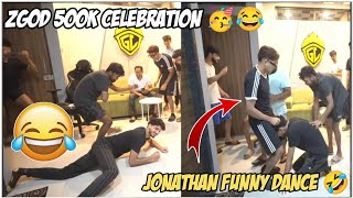 Zgod 500k Celebration😂| Jonathan Funny Dance🤣 | Kronton Op Reaction 🤣