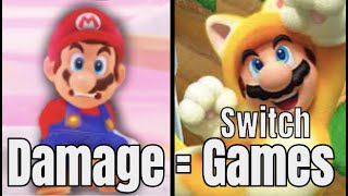 If Mario takes Damage, I Switch Games