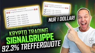 Krypto Trading Signalgruppe mit 92% Trefferquote für nur 1$