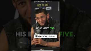 Khamzat Chimaev " Kamaru Usman is Iphone 5 " & Usman respond..