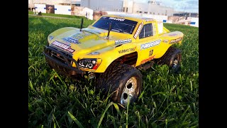 Traxxas slash Monstr замер скорости, прыжок на 4 метра