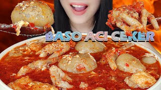 MAKNYOSS‼️ASMR BASO ACI AYAM CINCANG CAMPUR CEKER MERCON | ASMR INDONESIA