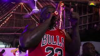 KHALIGRAPH JONES FREESTYLE AT MOMBASA CHEERS LOUNGE.