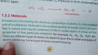 lecture class 9th chemistry molecules and its types in poshto