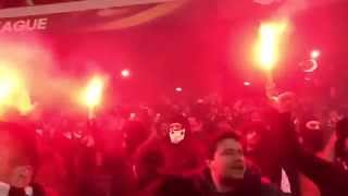 Besiktas fans in Moscow 22-10-2015