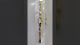 gold desiner watch ⌚# gold with stones watch # beautiful designs