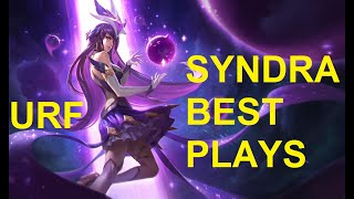 SYNDRA MONTAGE  PENTAKILL OUTPLAY URF