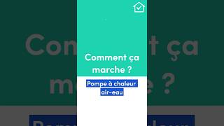 Savez-vous comment fonctionne une pompe à chaleur air-eau ? #pompeachaleur #renovation #travaux