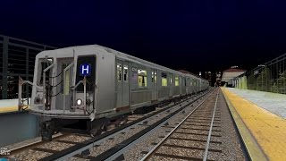 OpenBVE HD EXCLUSIVE: R40 Slant (H) Train to Far Rockaway