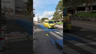 Intensivtransport mit Notarzt an der Uniklinik Göttingen #einsatzfahrt #blaulicht #feuerwehr