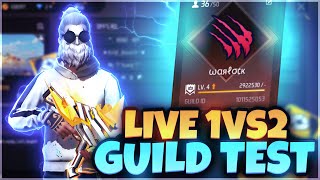 HARDEST GUILD TEST FF | FREE FIRE LIVE CUSTOM ROOM GIVEAWAY | FF LIVE TEAM CODE GIVEAWAY | FF LIVE