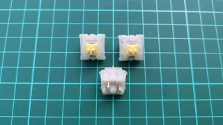 SOUND TEST GATERON MILKY YELLOW KS3X1 / KS-3X1 STOCK AND LUBE + FILMED