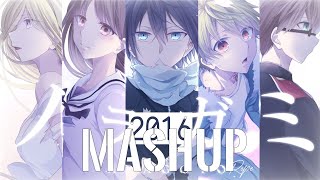 【Nightcore】↬ MASHUP OF TOP 2016 🎶||AMV||Rope木村