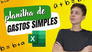 SAIBA COMO FAZER UMA PLANILHA DE GASTOS  NO EXCEL | SIMPLES E RÁPIDO