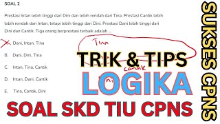 Soal Tes LOGIKA TIU CPNS (Trik & tips sukses soal tes SKD TIU CPNS)