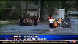 Many high-water rescues necessary after flooding in historic Meyerland neighborhood