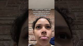 Why Do We Have Fingertips but No Toetips? A Hilarious Exploration!#relatable #fyp #curlyhair #meme