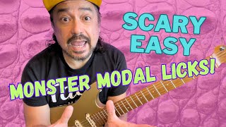 Play Monster Modal Licks with ONE Simple Pattern! | Guitar Lesson | Tutorial