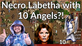 Necro Labetha with 10 Angels! || Heroes 3 Necropolis Gameplay || Jebus Cross | Alex_The_Magician