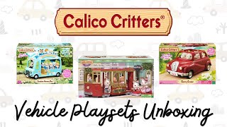 🐮Calico Critters Vehicle Playsets Unboxing🐷