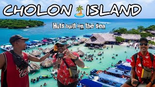 CHOLON CARTAGENA ||Have you seen the huts built in the sea? #vellankivlogs #telugutraveller #Cholon