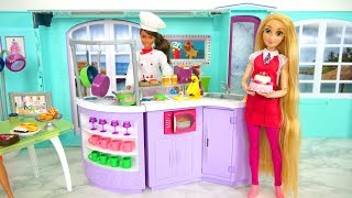 Chef Doll Kitchen for Barbie Puppe Koch Küche Cuisine de poupée Barbie boneka Dapur