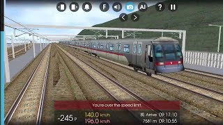 Hmmsim 2 港鐵東涌線 A-Train V610/V810 行走機場快線 : 香港站 往 博覽館站 之 全程 + 清客 (往機場和博覽館之尾班車全程) MTR Airport Express