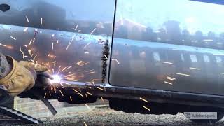 Stitch welding Mazda Bongo offside panel PART 1A