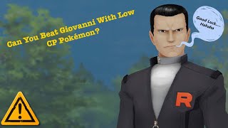 Pokémon GO - How To Beat Giovanni With Low CP Pokémon