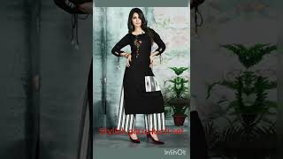 Trendy plazo kurti set @nazfashiontrendsandlifestyle #dressdesign2023