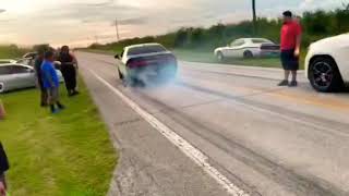 10/27/19 COCKY Modded Challenger R/T Gets Smoked By Srt Jeep at Clewiston’s Little Mexico