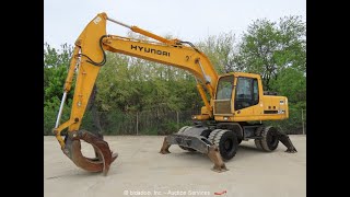 2004 Hyundai ROBEX200W7 Mobile Wheel Excavator - bidadoo