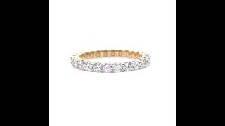 2 Carat Diamond Full Eternity Ring in 14k Yellow Gold