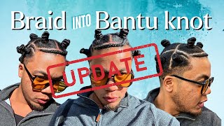 How to Braid into Bantu Knot UPDATED