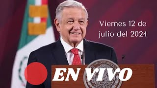 🎤📢 Conferencia Matutina de la Presidencia de la República. Mañanera AMLO 12 de Julio de 2024