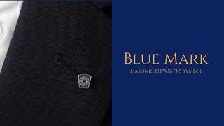 Masonic Blue Mark Lapel Pin