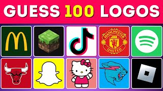 100 Famous Logos | Logo Quiz 2024