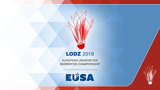 28.06 | 11:20 | Court 1 | Draw: WS | Riederike HENZE- Lilian YANG
EUSA Badminton 2019 - Individua...