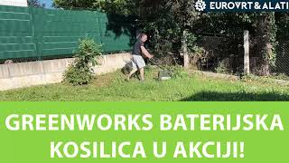 Greenworks kosilica u akciji!