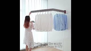 Настенная складная сушилка для белья. Wall-mounted folding clothes dryer.