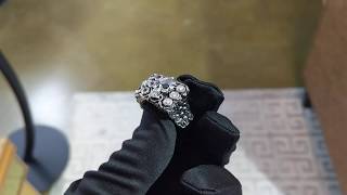 PLATINUM SKULL RING over TWO OUNCES!!