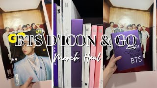 BTS D'icon Photo card book and GQ V magazine