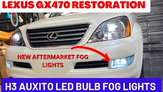 How to Replace Lexus GX470 Foglights | Upgrading Auxito H3 LED Bulbs