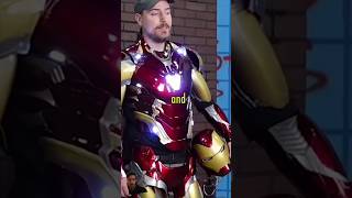 mrbeast iron man 🤯💯 #ironman #ironmaneditonedance #marvel #mrbeast2 #cosplay #misterbeast #ironbeast