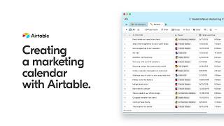 Create a Marketing Calendar with Airtable | Airtable