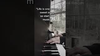 Neoclassical chill melancholic piano with inspiration quote.