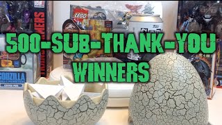 Thank-You-For-500-Subscribers-Giveaway Winners