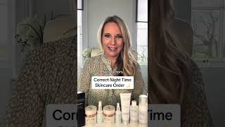 Correct Night Time Skincare Order #skincareroutine